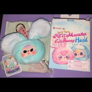 Baby Three Petit Macaron Cute Bunny Head Aurora Fluff